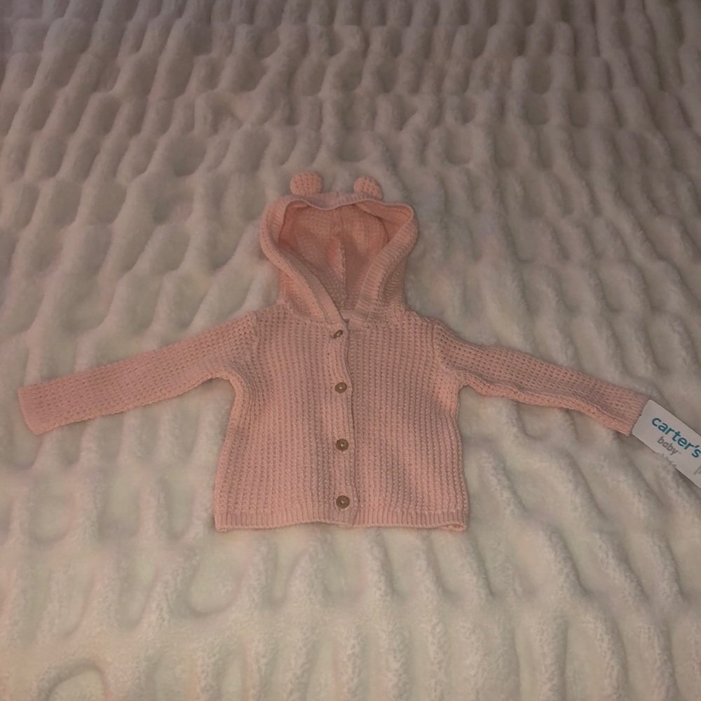 Pink baby sweater